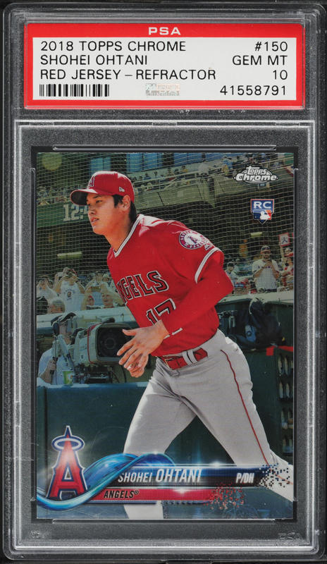 2018 Topps Heritage Chrome Purple Refractor Shohei Ohtani ROOKIE