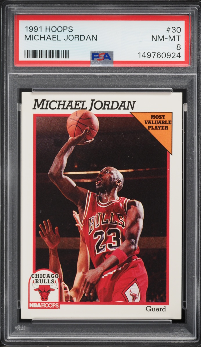 1991 Hoops Michael Jordan #30 PSA 8 NM-MT