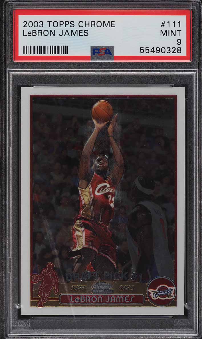 2003 Topps Chrome LeBron James ROOKIE #111 PSA 9 MINT