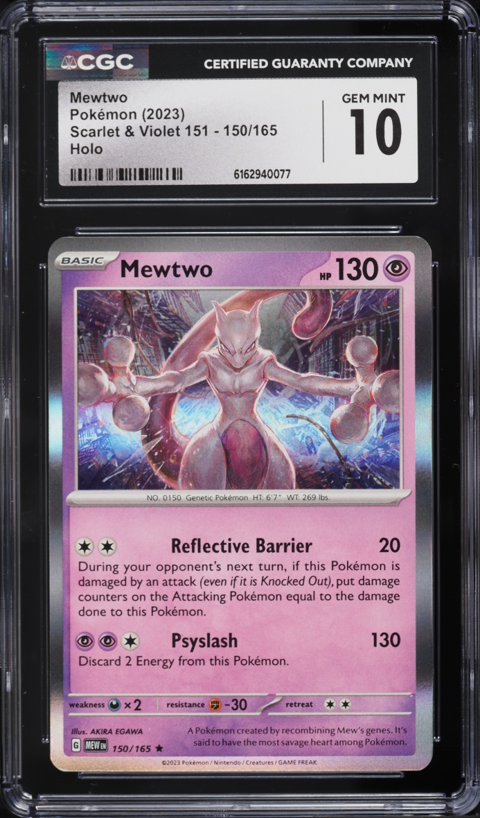 2023 Pokemon Scarlet & Violet 151 Holo Mewtwo #150 CGC 10 GEM MINT
