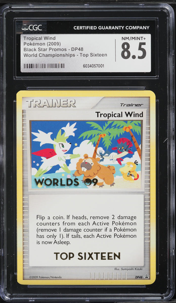 2009 Pokemon DP Black Star Promo World Champs Top 16 Tropical Wind #DP48 CGC 8.5