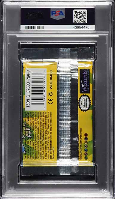 1999 Pokemon Base Shadowless 1st Edition Foil Pack Venusaur PSA 10 GEM MINT