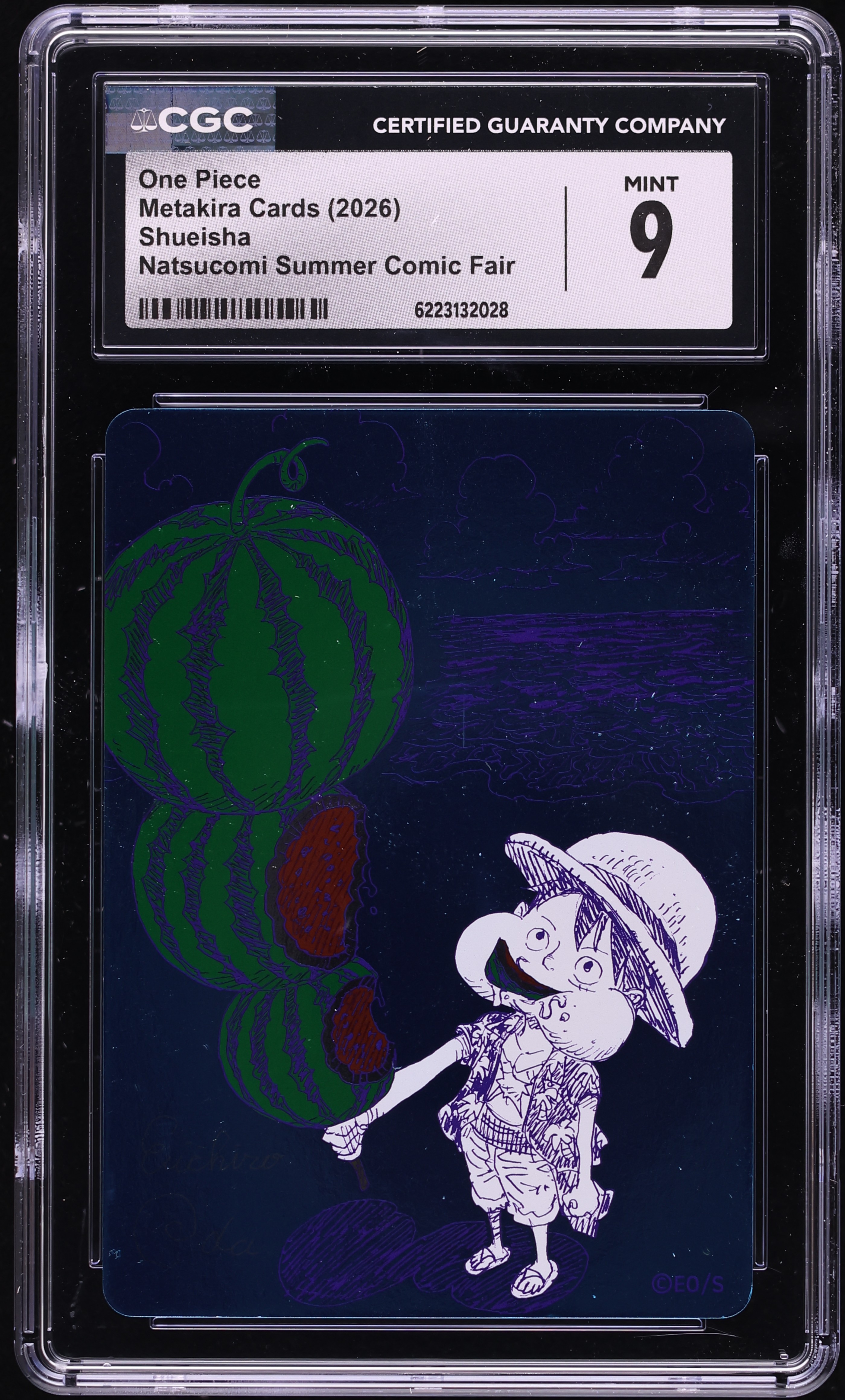 2026 One Piece Japanese Metakira Cards Shueisha Natsucomi Summer Comic Fair CGC 9 MINT