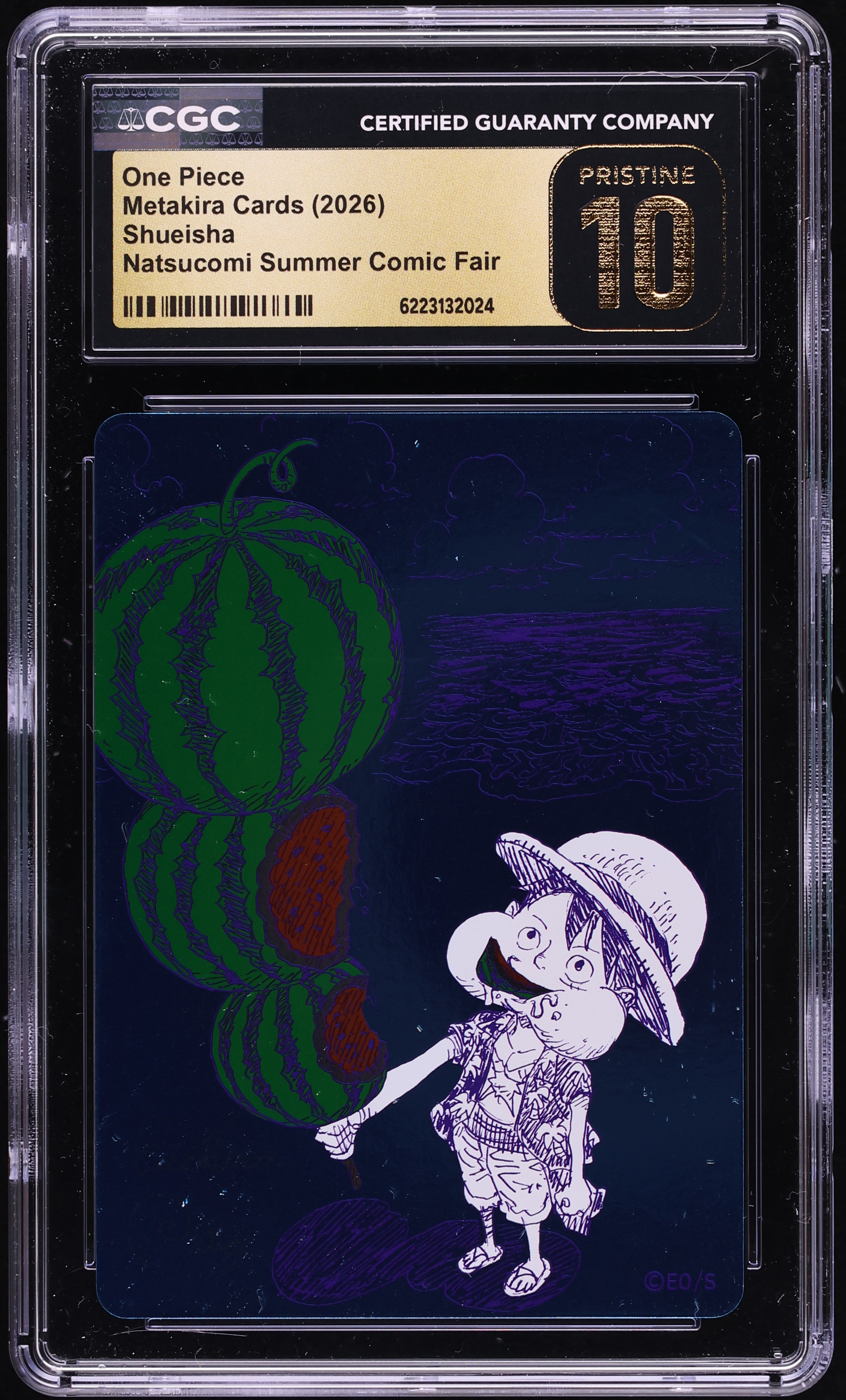 2026 One Piece Japanese Metakira Cards Shueisha Natsucomi Summer Comic Fair CGC 10 PRISTINE