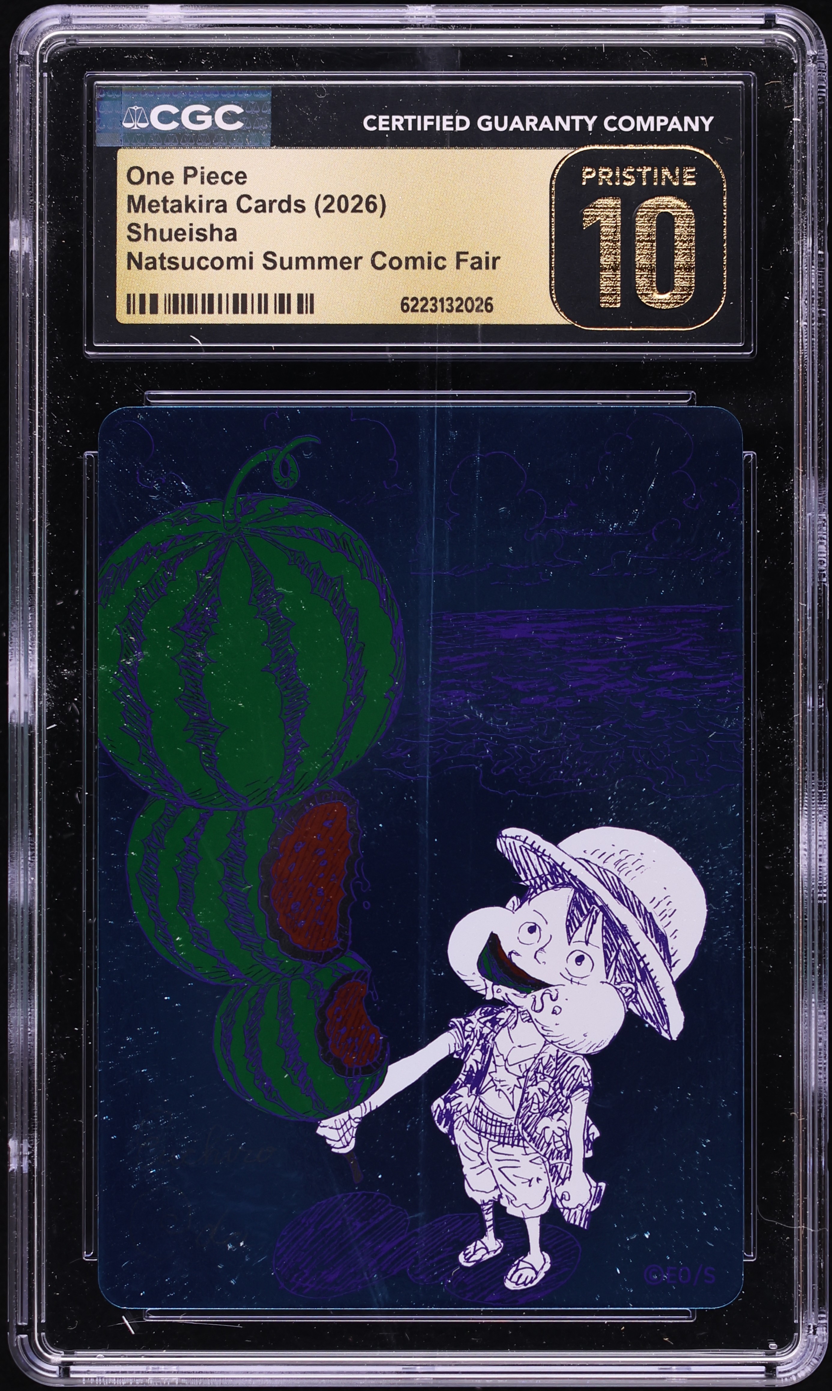 2026 One Piece Japanese Metakira Cards Shueisha Natsucomi Summer Comic Fair CGC 10 PRISTINE