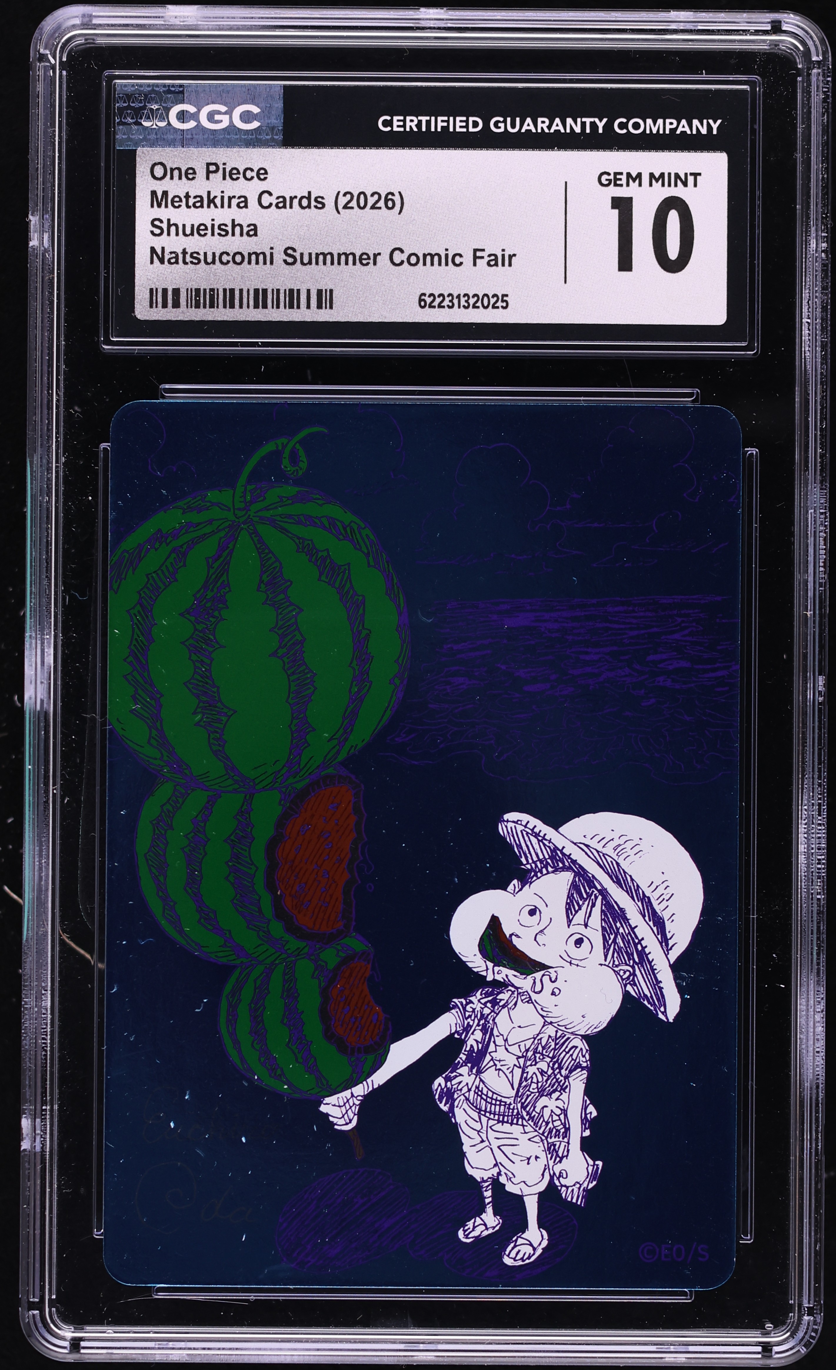 2026 One Piece Japanese Metakira Cards Shueisha Natsucomi Summer Comic Fair CGC 10 GEM MINT