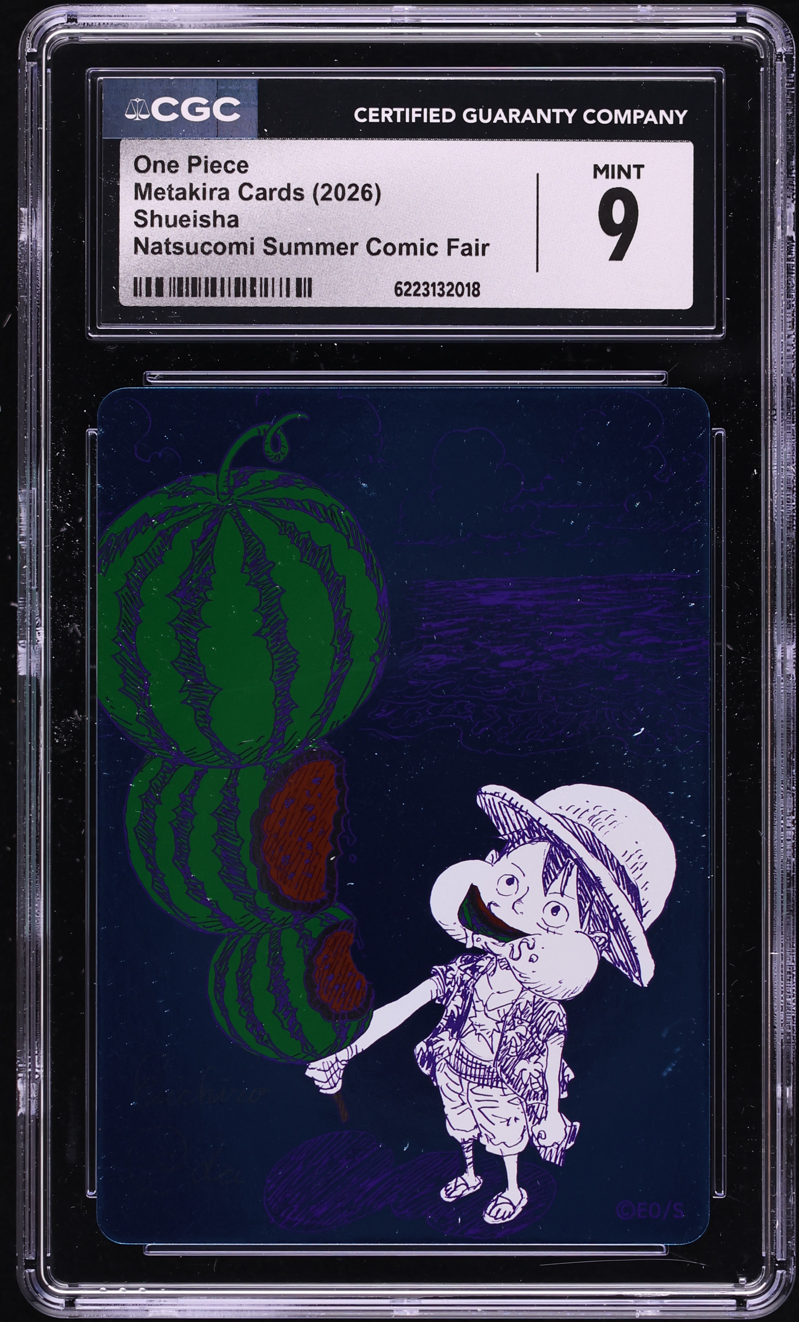 2026 One Piece Japanese Metakira Cards Shueisha Natsucomi Summer Comic Fair CGC 9 MINT