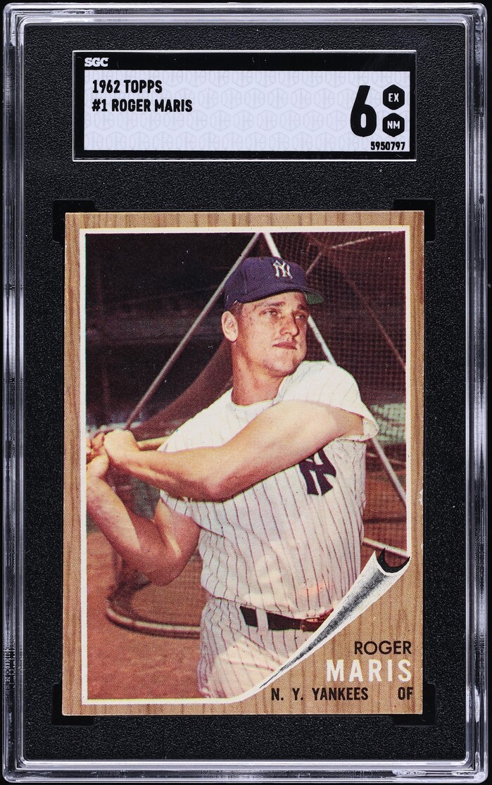 1962 Topps Roger Maris #1 SGC 6 EXMT