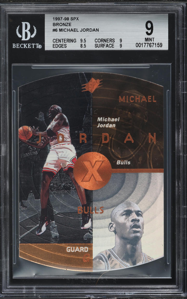 1997 SPx Bronze Michael Jordan #6 BGS 9 MINT