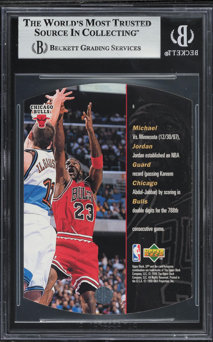 1997 SPx Bronze Michael Jordan #6 BGS 9 MINT