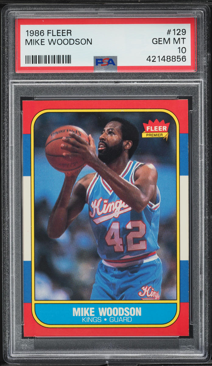 1986 Fleer Basketball Mike Woodson #129 PSA 10 GEM MINT