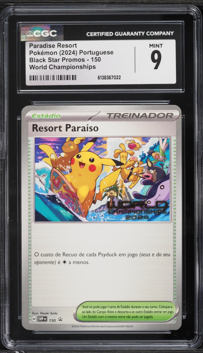 2024 Pokemon Portuguese SV Promo World Championships Paradise Resort #150 CGC 9 MINT