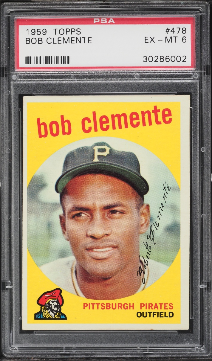 1959 Topps Roberto Clemente #478 PSA 6 EXMT