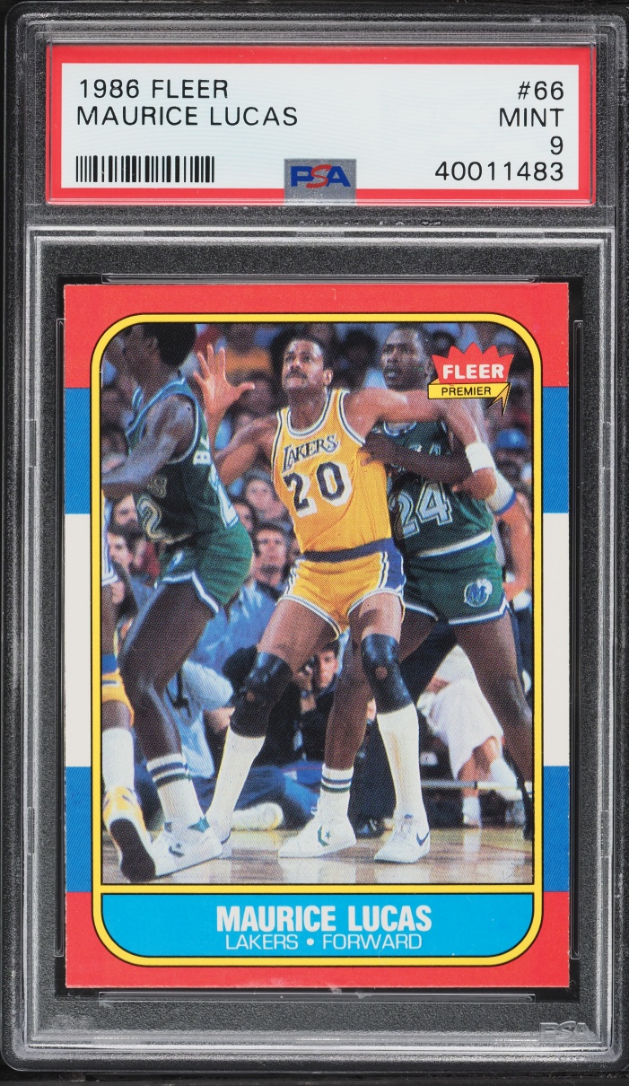 1986 Fleer Basketball Maurice Lucas #66 PSA 9 MINT
