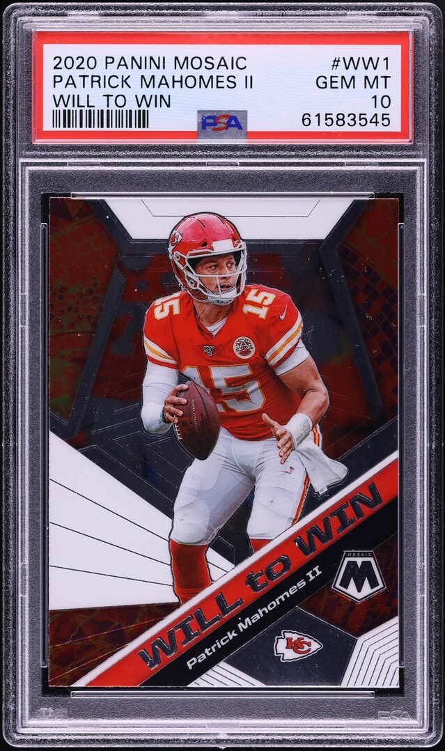 2020 Panini Mosaic Will To Win Patrick Mahomes II #WW1 PSA 10 GEM MINT