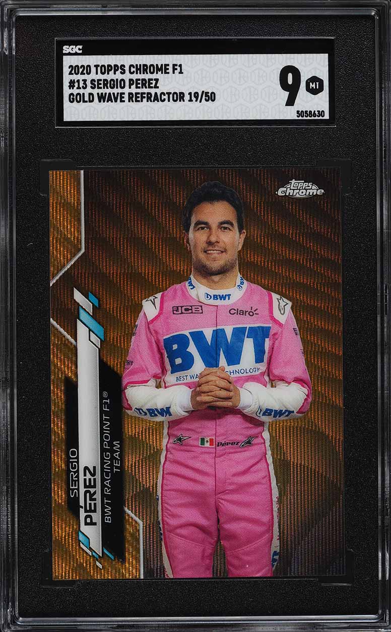 2020 Topps Chrome Formula 1 F1 Sapphire Gold Refractor