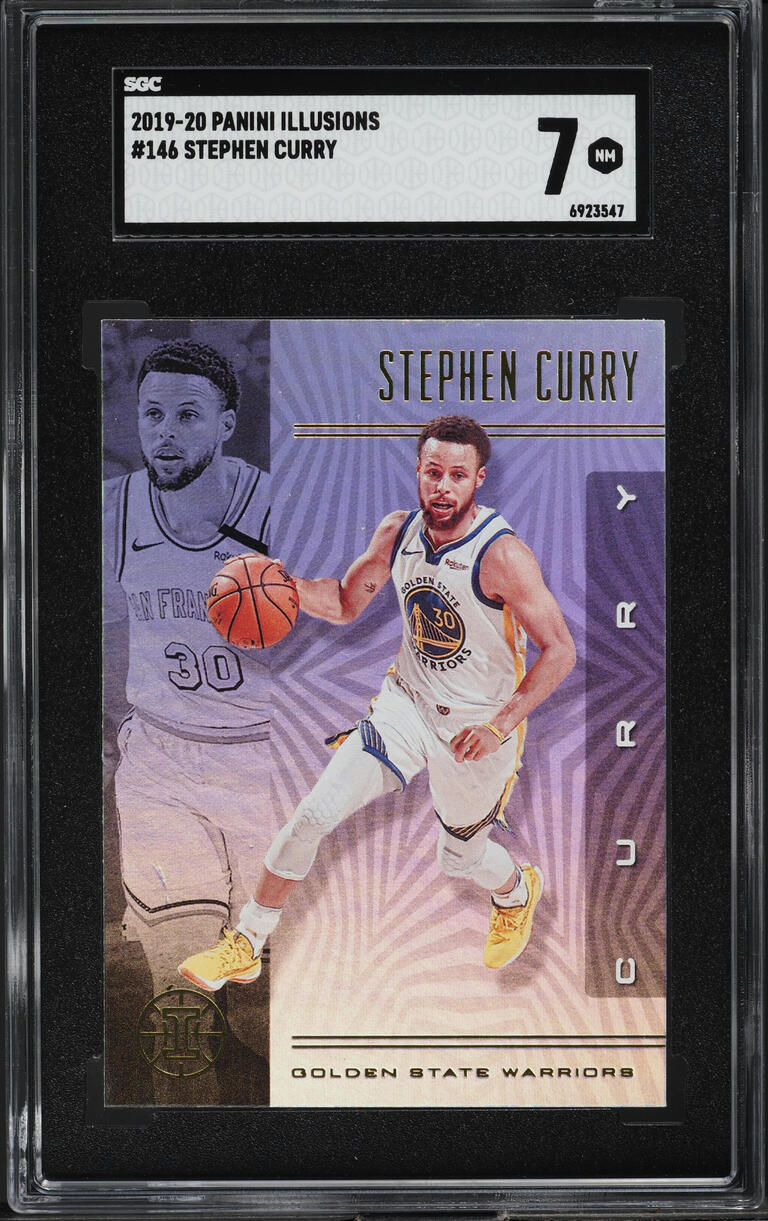2019 Panini Illusions Stephen Curry #146 SGC 7 NRMT