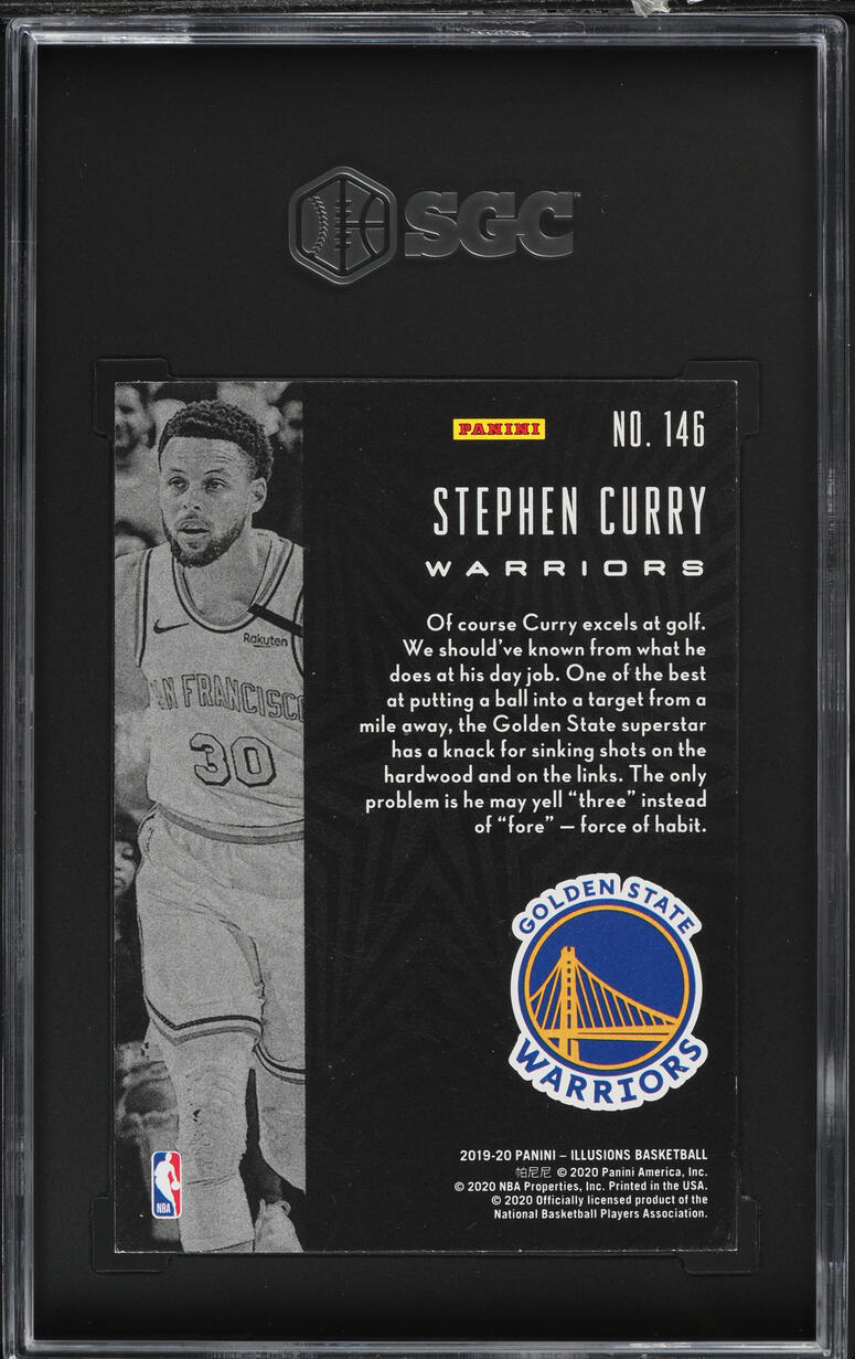 2019 Panini Illusions Stephen Curry #146 SGC 7 NRMT