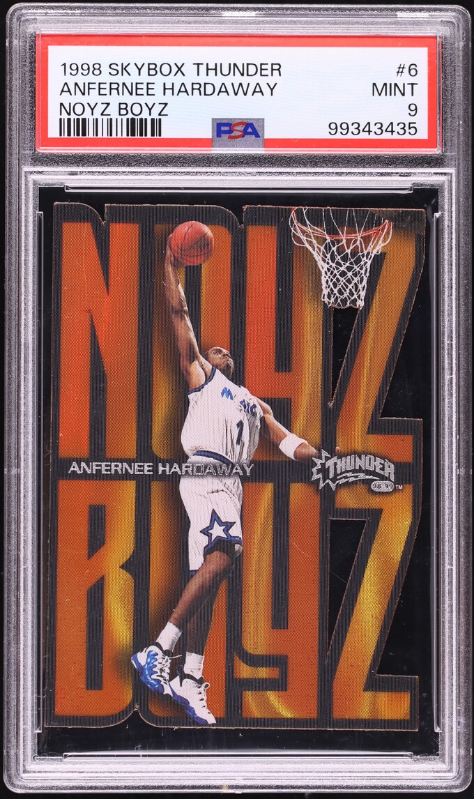 1998 Skybox Thunder Noyz Boyz Anfernee Hardaway #6 PSA 9 MINT - Photo 1