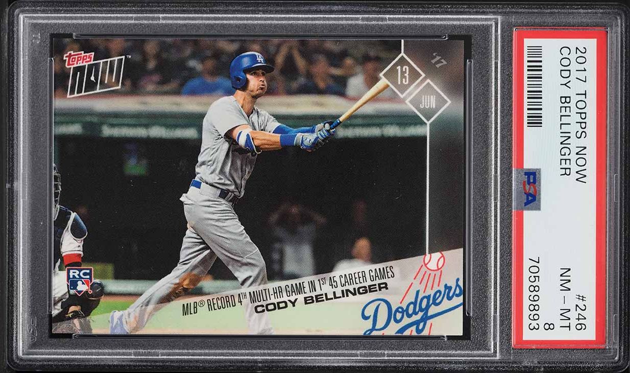 2017 Topps Now Cody Bellinger ROOKIE #246 PSA 8 NM-MT on Fanatics Collect
