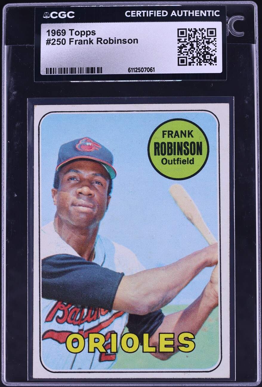 1969 Topps Frank Robinson #250 CGC AUTH
