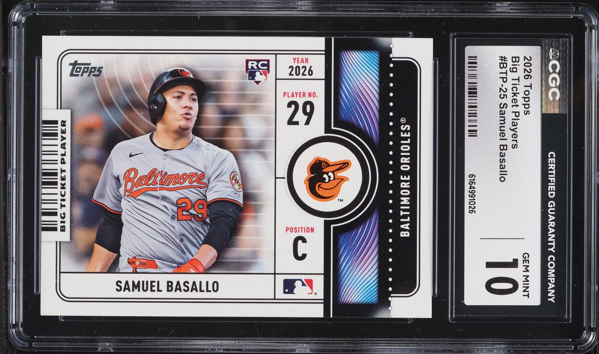 2026 Topps Big Ticket Players Samuel Basallo ROOKIE #BTP-25 CGC 10 GEM MINT