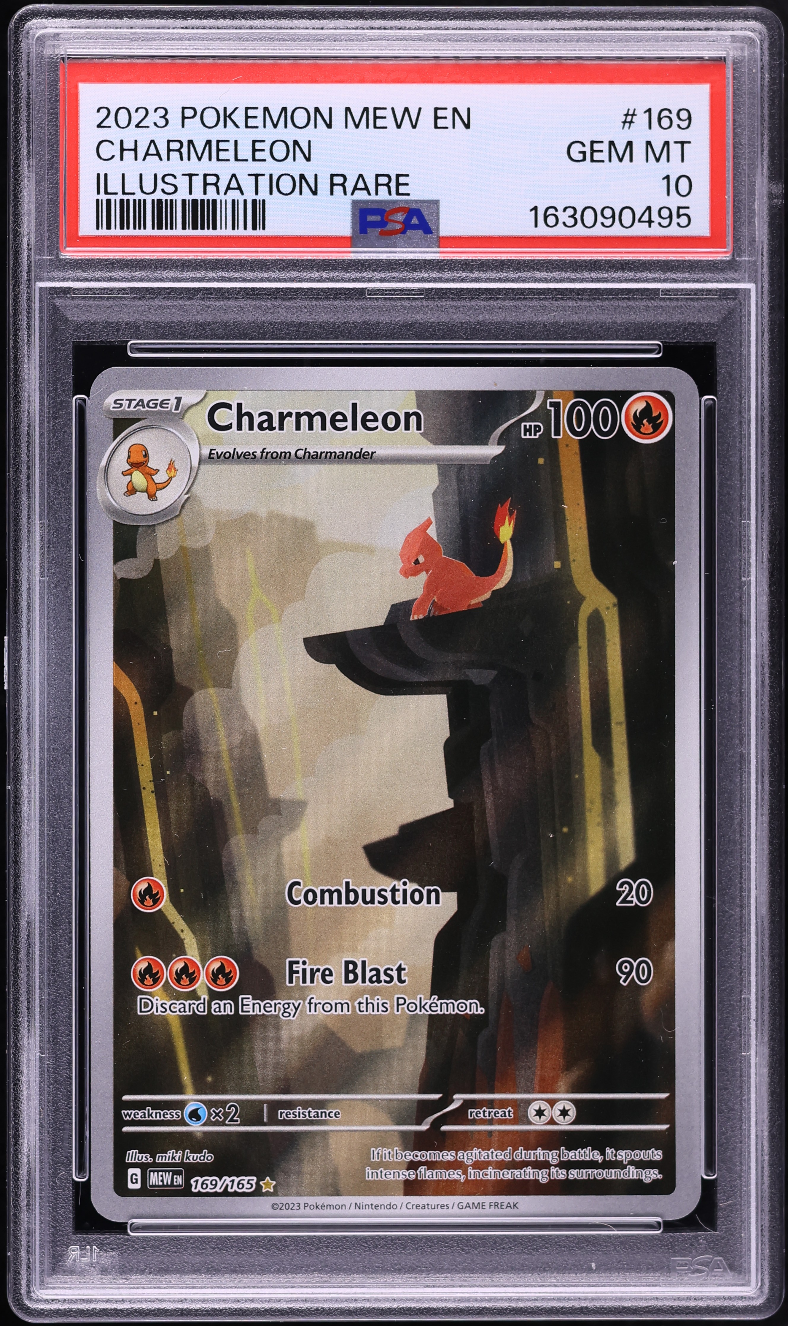 2023 Pokemon Scarlet & Violet 151 IR Charmeleon #169 PSA 10 GEM MINT