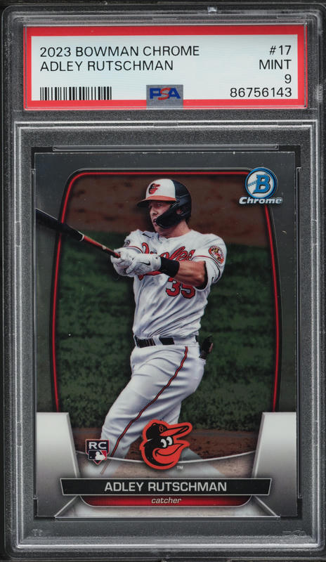 2023 Bowman Chrome Sapphire Chrome #17 Adley Rutschman RC