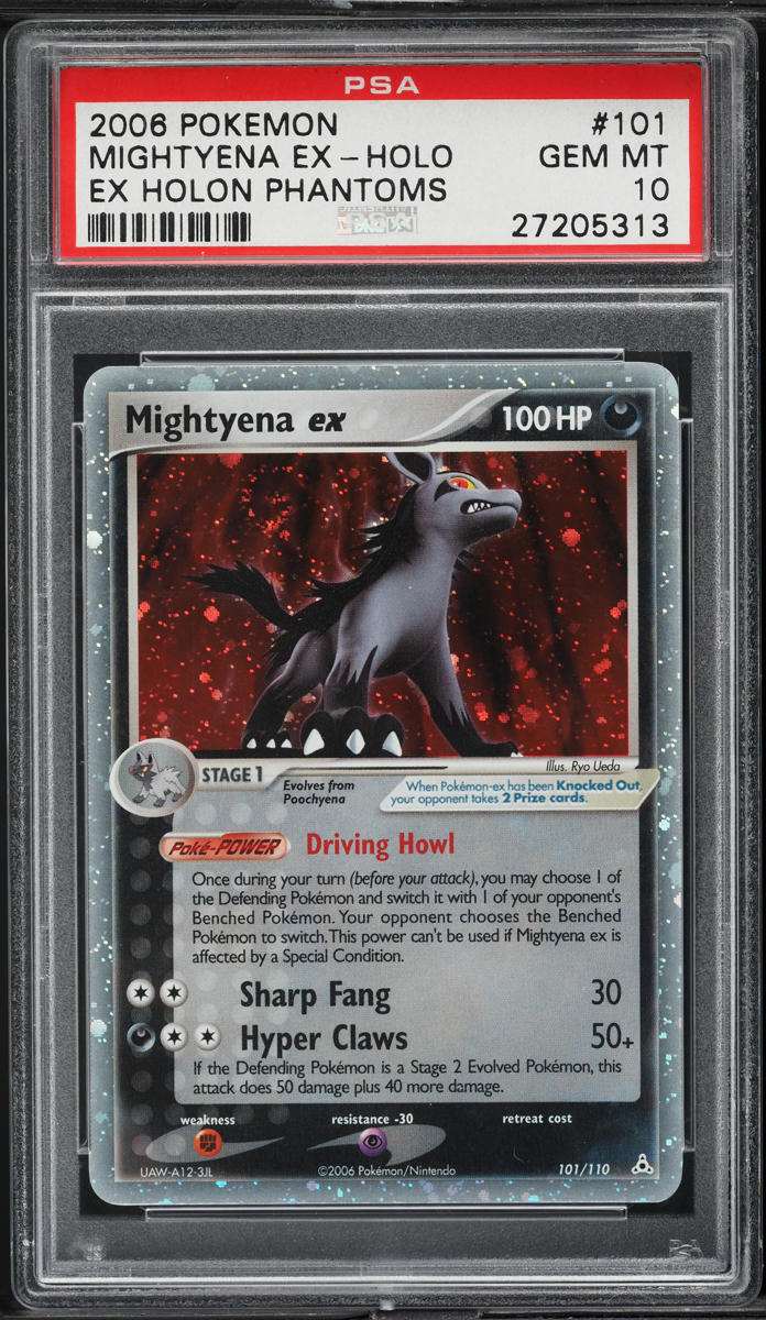 2006 Pokemon EX Holon Phantoms Holo Mightyena ex #101 PSA 10 GEM MINT