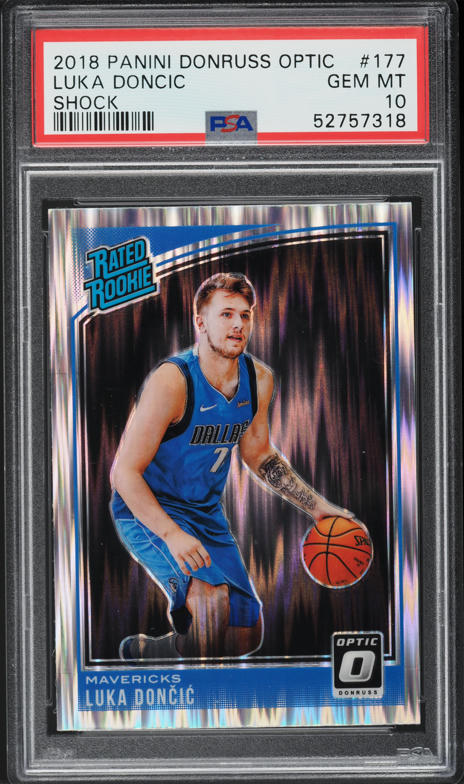 2022 Panini Mosaic Reactive Yellow Luka Doncic #1 PSA 10 GEM MINT