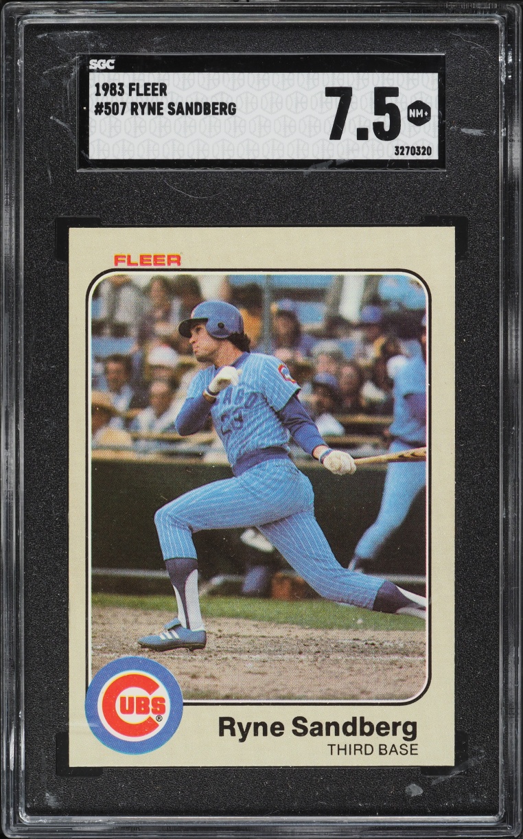 1983 Fleer Ryne Sandberg ROOKIE #507 SGC 7.5 NRMT+