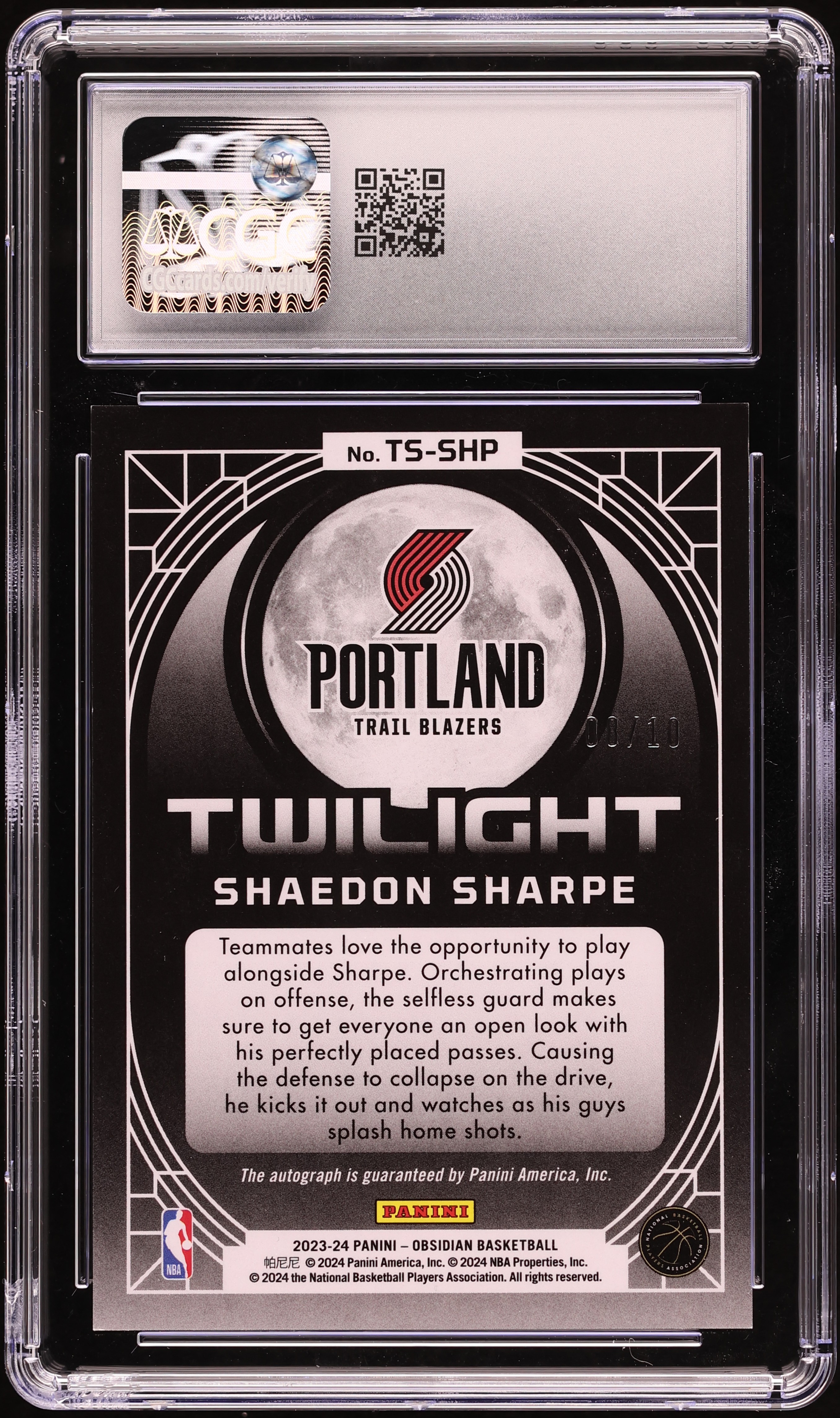 その他 shaedon sharpe auto OPTIC GOLD PSA10 Shaedon Sharpe 2022 Optic #249 Rated Rookie Signatures