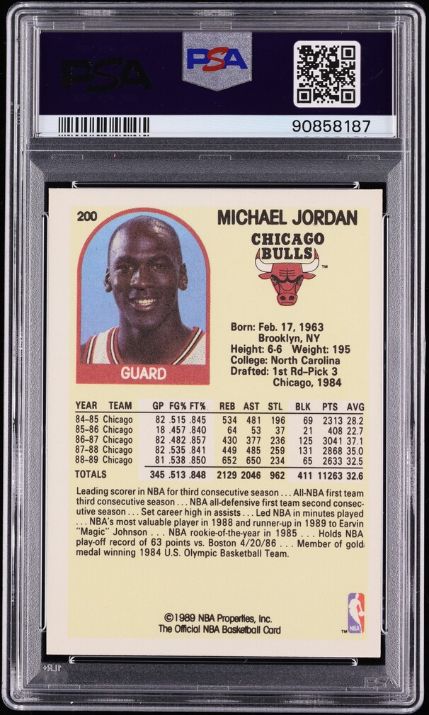 1989 Hoops Michael Jordan #200 PSA 7 NRMT