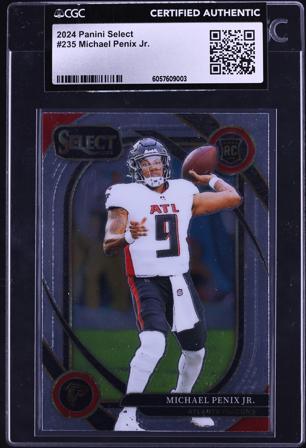 2024 Select Club Level Michael Penix Jr. ROOKIE #235 CGC AUTH