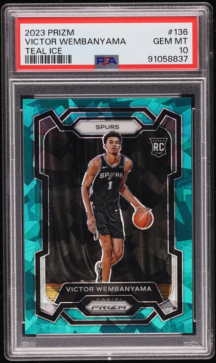 2023 Panini Prizm Instant Impact Victor Wembanyama ROOKIE #3 PSA