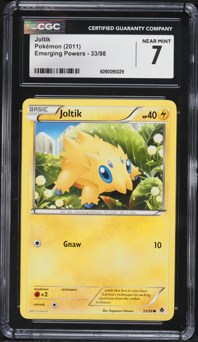 2011 Pokemon Black & White Emerging Powers Joltik #33 CGC 7 NRMT