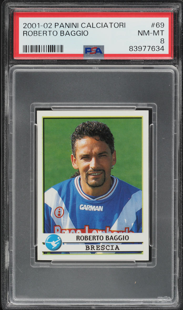 1999 Panini Soccer Roberto Baggio #39 PSA 10 GEM MINT on Fanatics