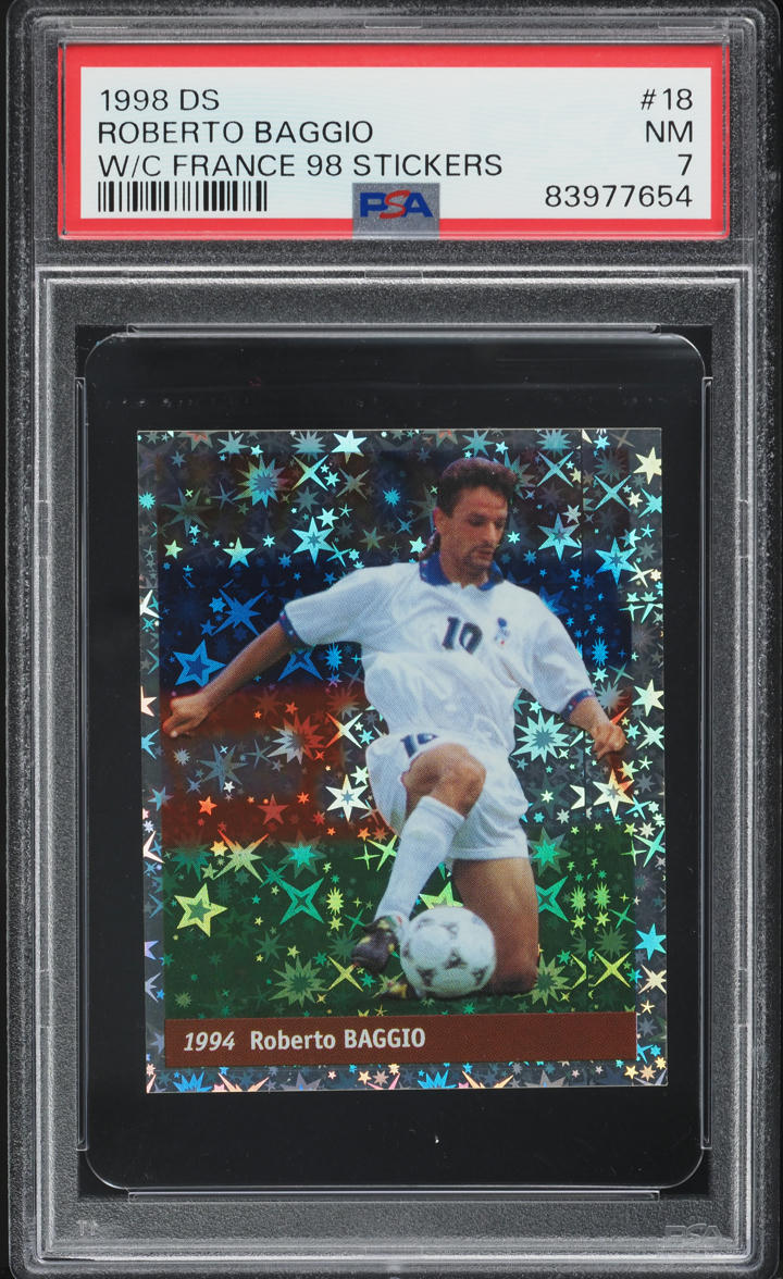 1999 Panini Soccer Roberto Baggio #39 PSA 10 GEM MINT on Fanatics