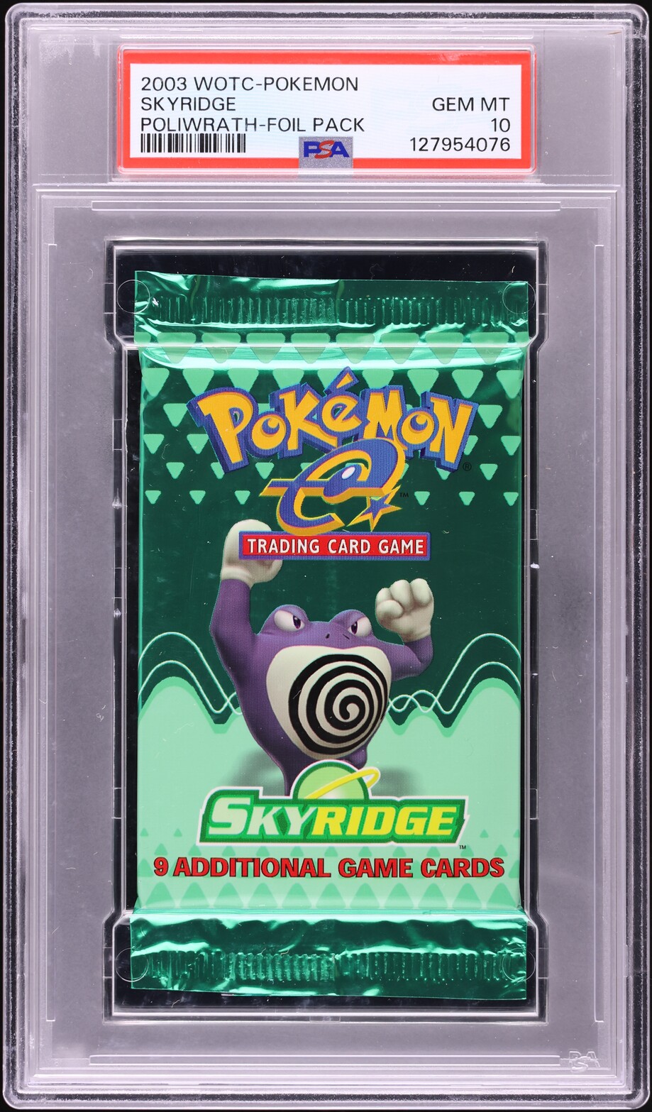 2003 Pokemon Skyridge Foil Pack Poliwrath PSA 10 GEM MINT
