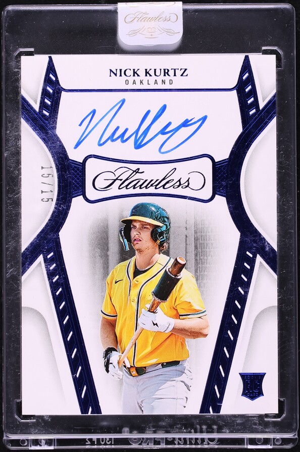 2025 Panini Flawless Draft Sapphire Nick Kurtz ROOKIE AUTO 15/15 #DS-NK