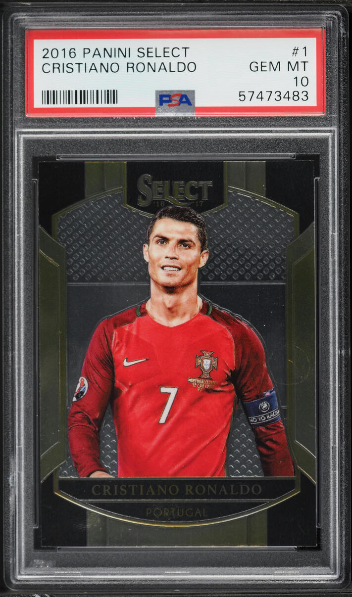 2016 Select Soccer Cristiano Ronaldo #1 PSA 10 GEM MINT