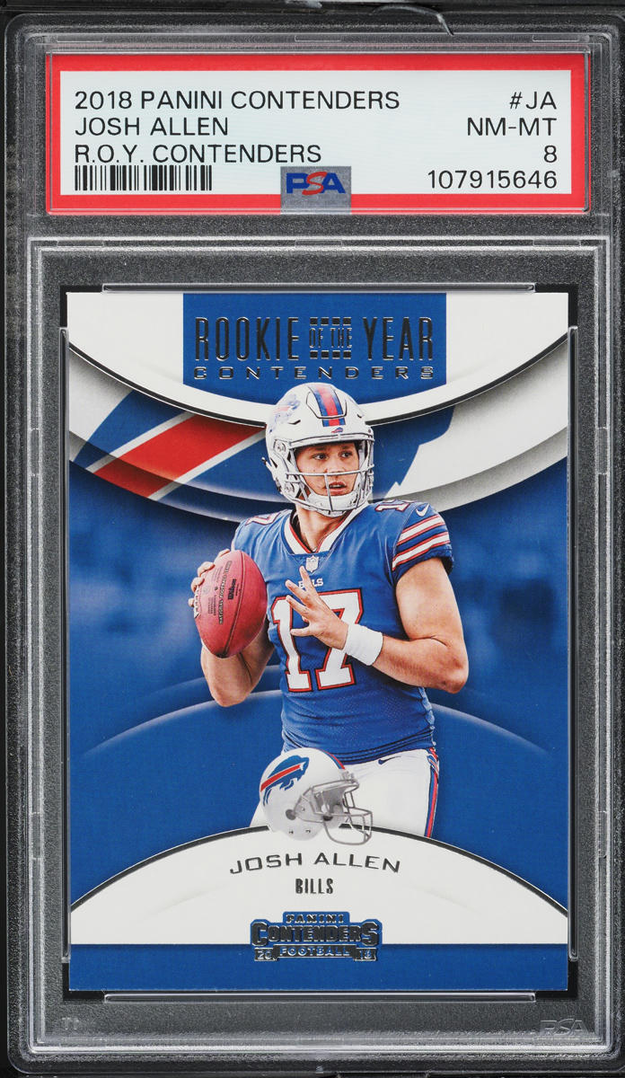 2018 Panini Contenders ROY Josh Allen ROOKIE #RYA-JA PSA 8 NM-MT