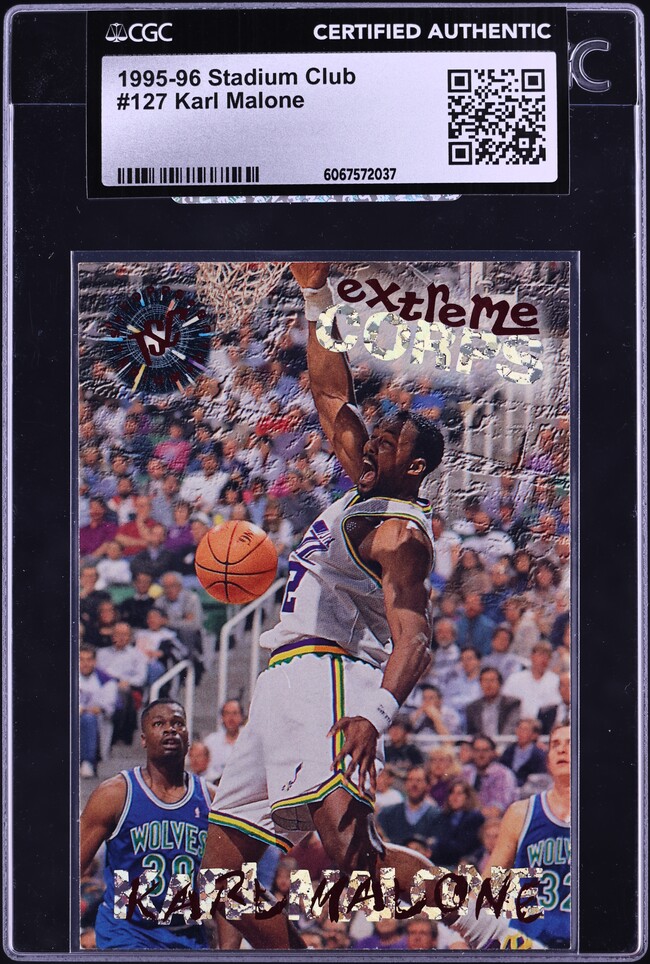 2019 Panini Mosaic Gold Wave Karl Malone #257 PSA 10 GEM MINT on