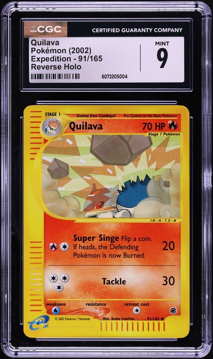 2015 Pokemon Japanese XY Blue Shock 1st Edition Quilava #10 CGC 10