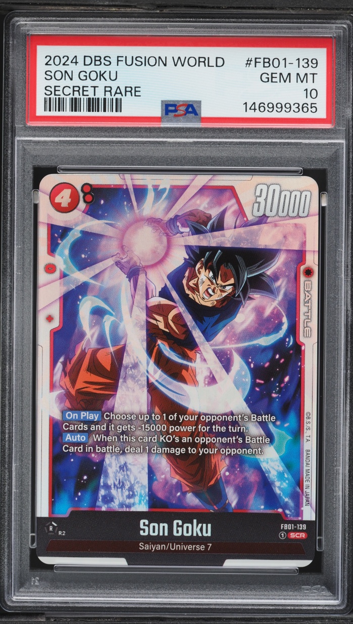 2024 Dragon Ball Super Fusion World Awakened Pulse SCR Son Goku #FB01-139 PSA 10 GEM MINT