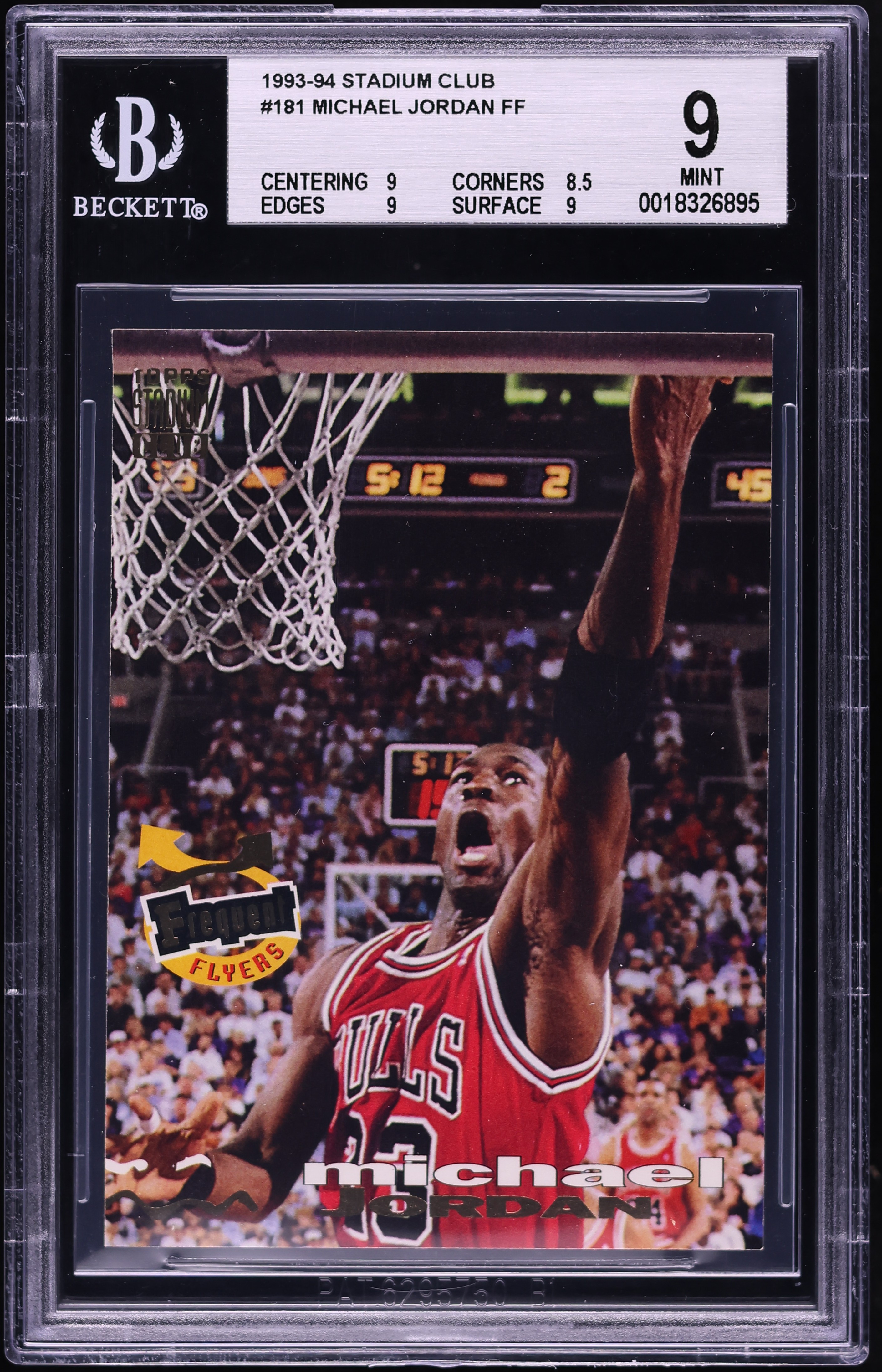 1993 Stadium Club Frequent Flyers Michael Jordan #181 BGS MINT