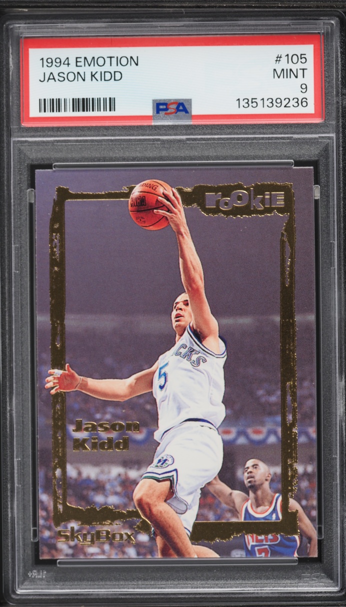1994 Skybox Emotion Jason Kidd ROOKIE #105 PSA 9 MINT
