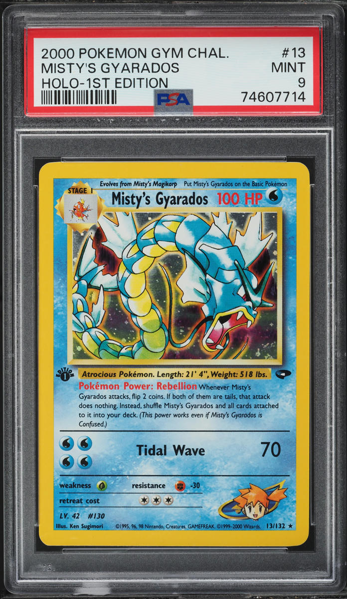 2000 Pokemon Gym Challenge 1st Edition Holo Misty's Gyarados #13 PSA 9 MINT
