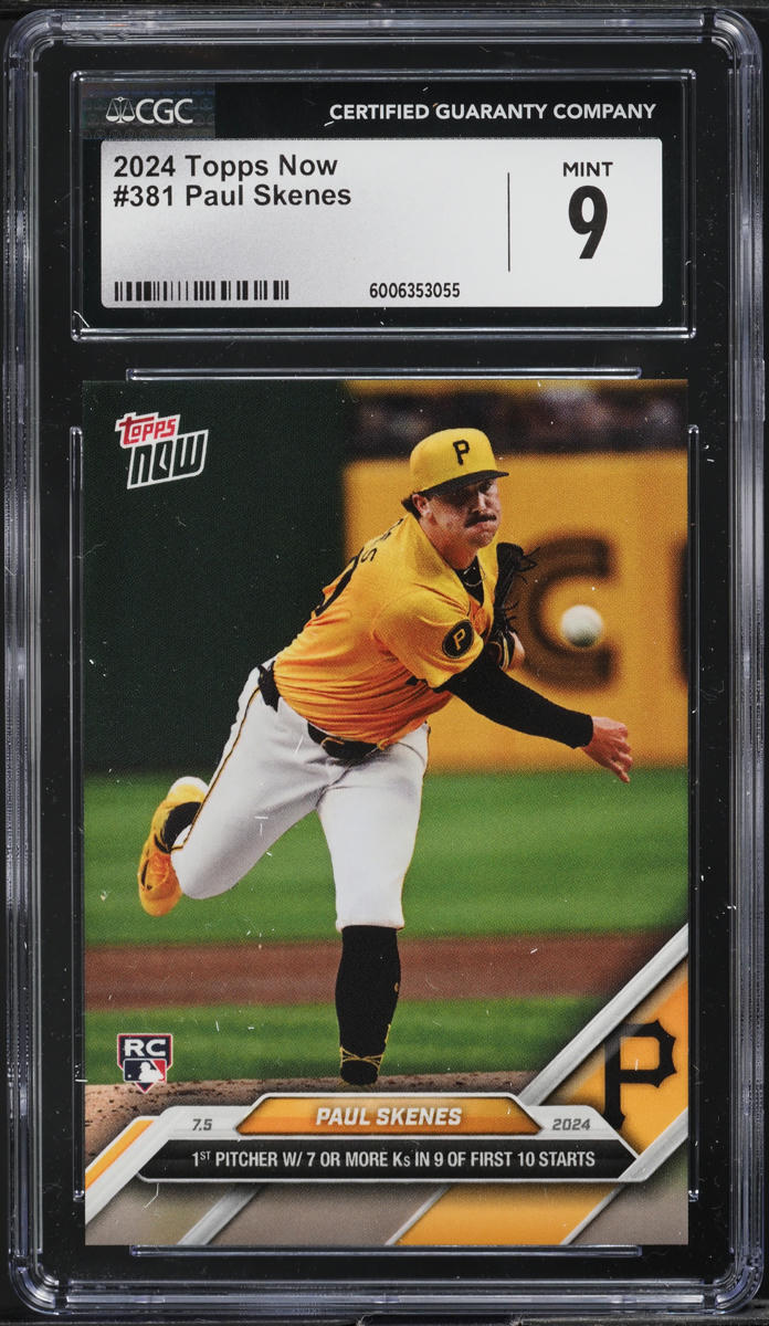 2024 Topps Now Paul Skenes ROOKIE #381 CGC 9 MINT