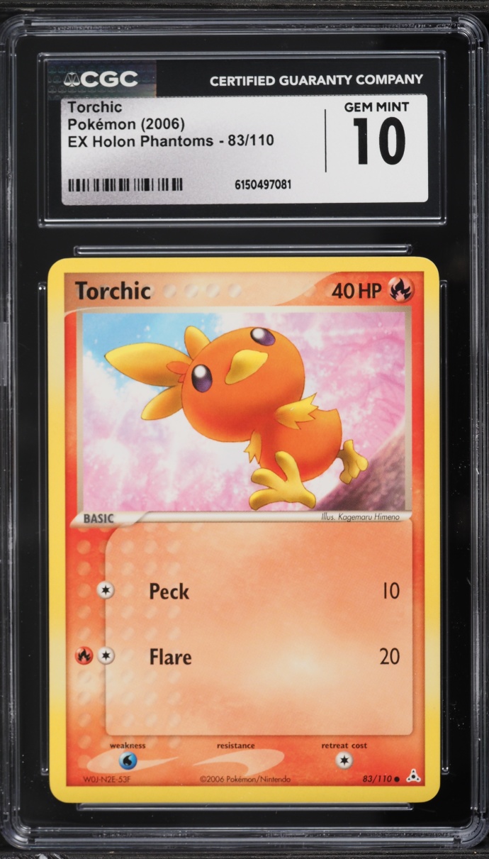 2006 Pokemon EX Holon Phantoms Torchic #83 CGC 10 GEM MINT
